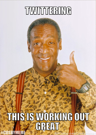 Illustration for article titled Bill Cosby’s Twitter team asks it to “meme” him, apparently hasn’t read Twitter in a while